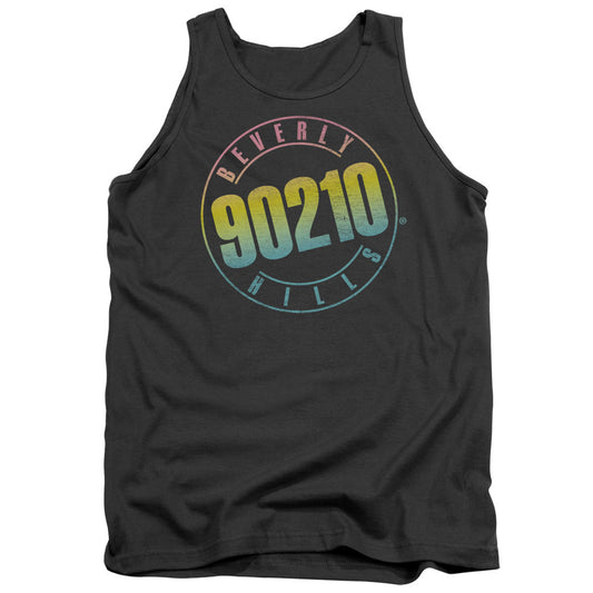 90210 - Color Blend Logo - Adult Tank - Charcoal