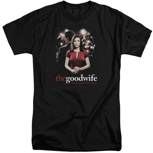 The Good Wife - Bad Press - Short Sleeve Adult Tall - Black T-shirt