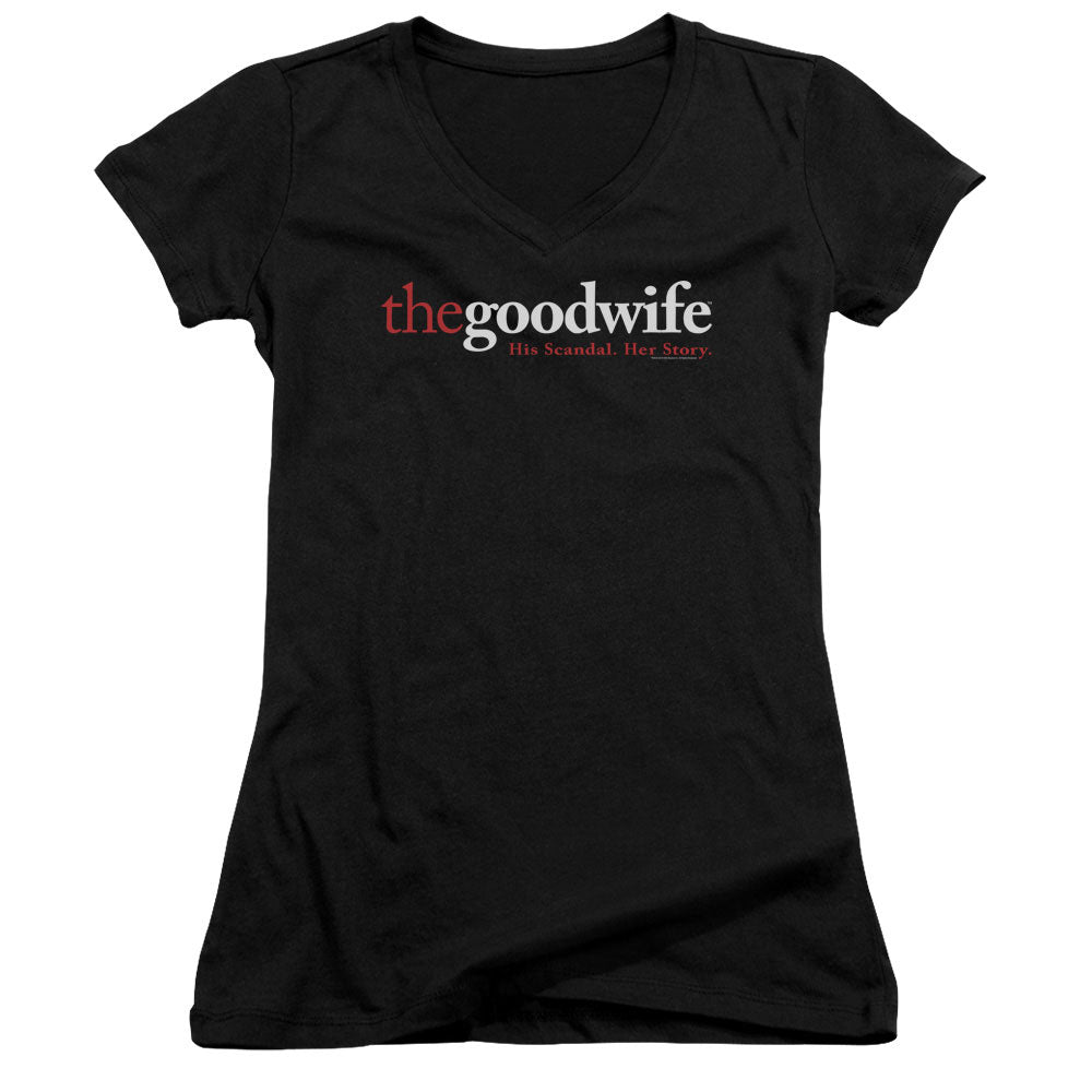 The Good Wife - Logo - Junior V-neck - Black