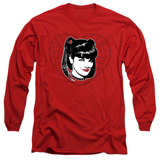 Ncis - Abby Heart - Long Sleeve Adult 18/1 - Red T-shirt