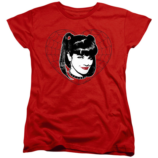 Ncis - Abby Heart - Short Sleeve Womens Tee - Red T-shirt