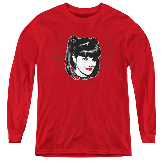 Ncis - Abby Heart - Youth Long Sleeve Tee - Red