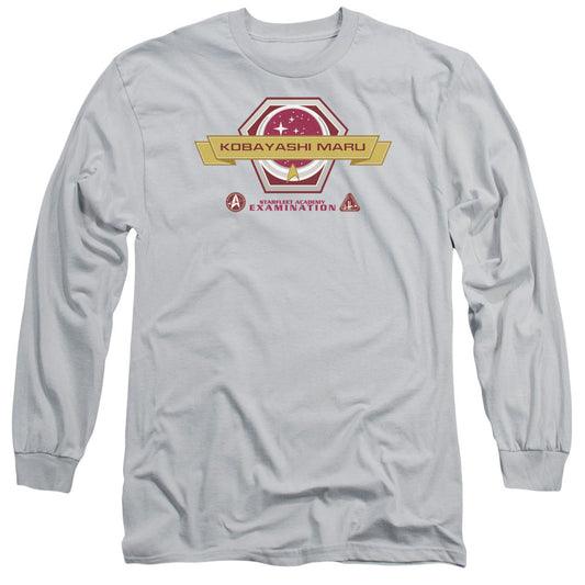 Star Trek - Kobayashi Maru - Long Sleeve Adult 18/1 - Silver T-shirt