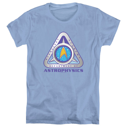 Star Trek - Astrophysics - Short Sleeve Womens Tee - Carolina Blue T-shirt