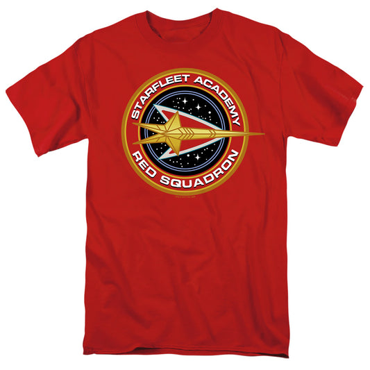 Star Trek - Red Squadron - Short Sleeve Adult 18/1 - Red T-shirt
