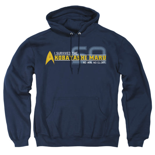 Star Trek - I Survived - Adult Pull-over Hoodie - Navy