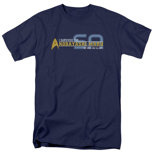 Star Trek - I Survived - Short Sleeve Adult 18/1 - Navy T-shirt