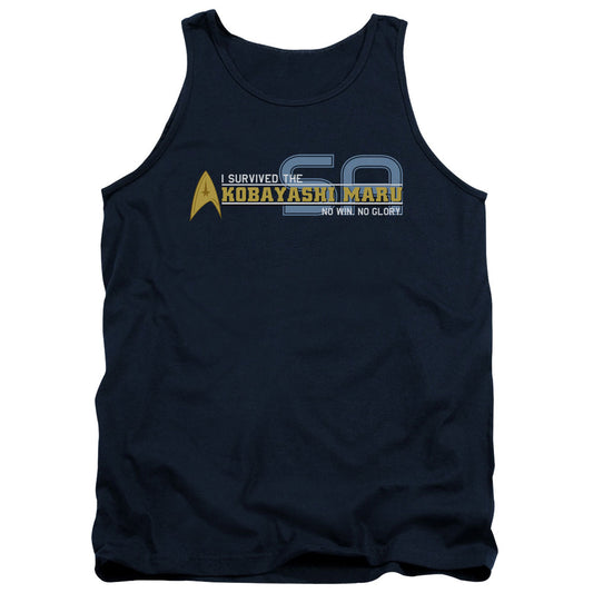 Star Trek - I Survived - Adult Tank - Navy