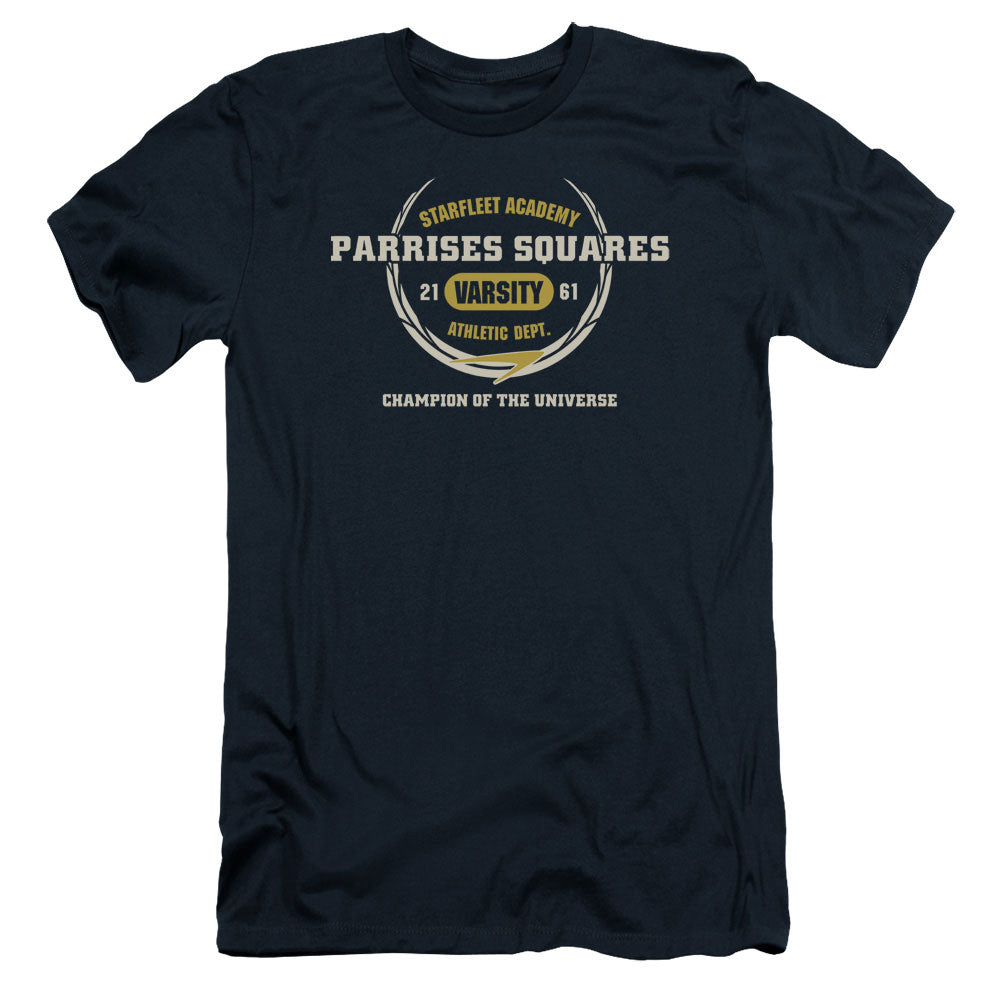 Star Trek - Parrises Squares - Short Sleeve Adult 30/1 - Navy T-shirt