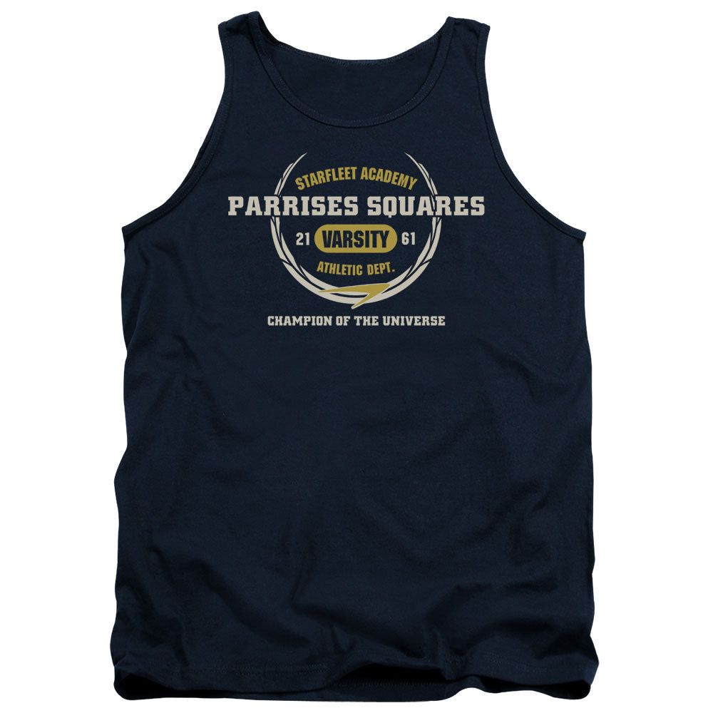 Star Trek - Parrises Squares - Adult Tank - Navy