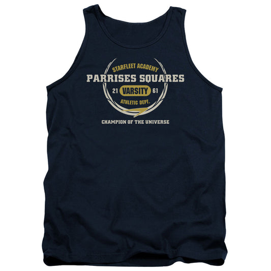 Star Trek - Parrises Squares - Adult Tank - Navy