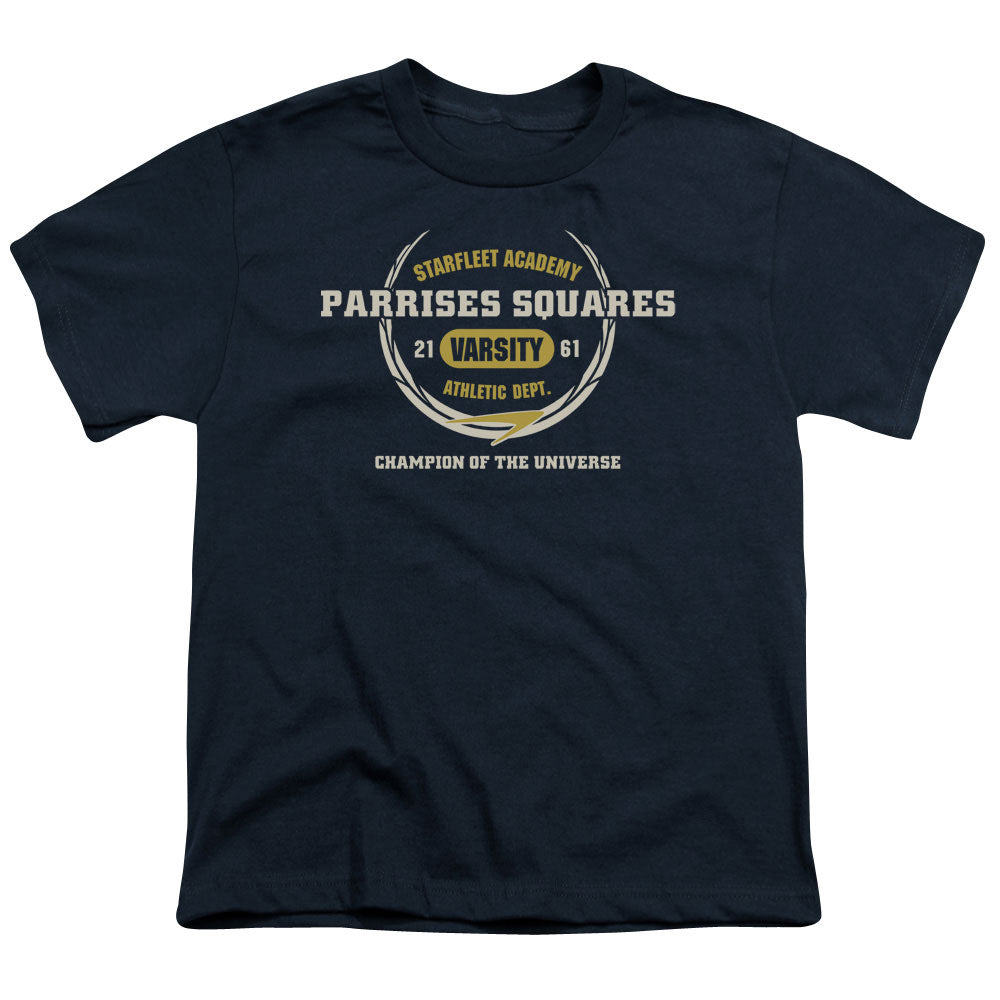 Star Trek - Parrises Squares - Short Sleeve Youth 18/1 - Navy T-shirt