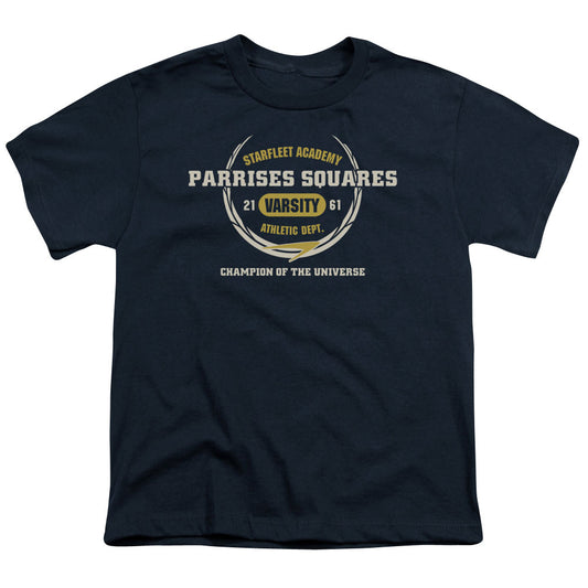 Star Trek - Parrises Squares - Short Sleeve Youth 18/1 - Navy T-shirt