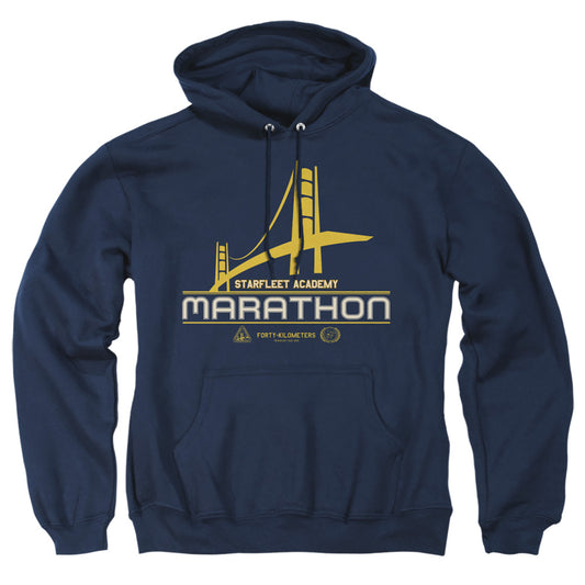 Star Trek - Marathon Logo - Adult Pull-over Hoodie - Navy