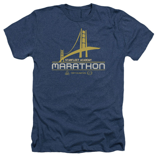 Star Trek - Marathon Logo - Adult Heather - Navy