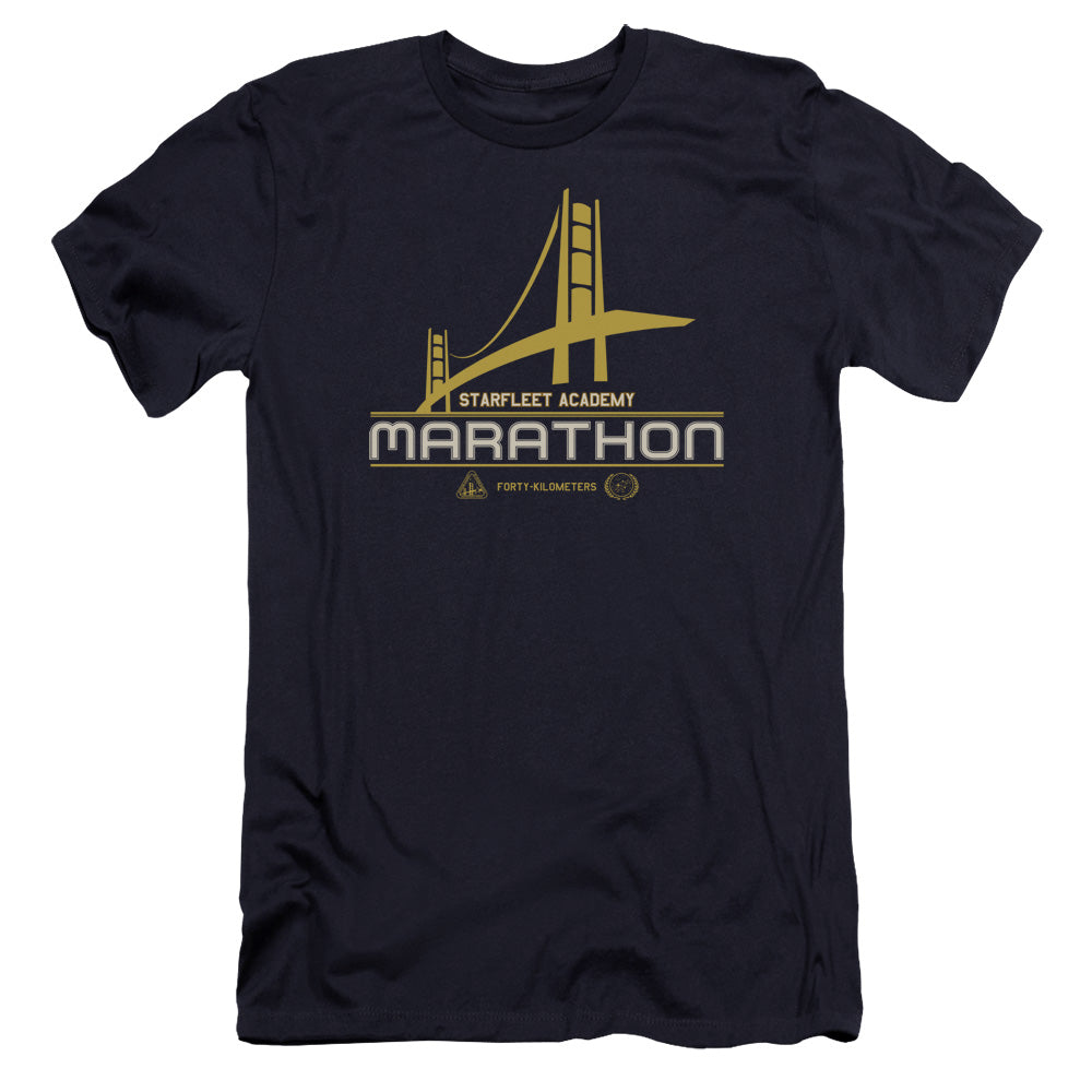 Star Trek - Marathon Logo-premuim Canvas Adult Slim Fit 30/1 - Navy