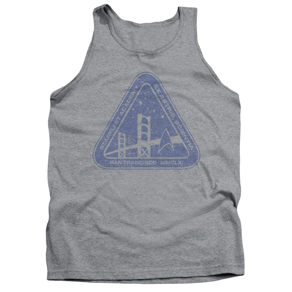 Star Trek - Distressed Logo - Adult Tank - Athletic Heather