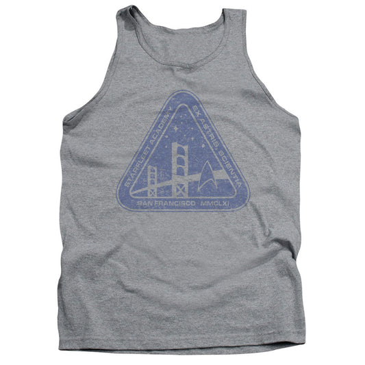 Star Trek - Distressed Logo - Adult Tank - Athletic Heather