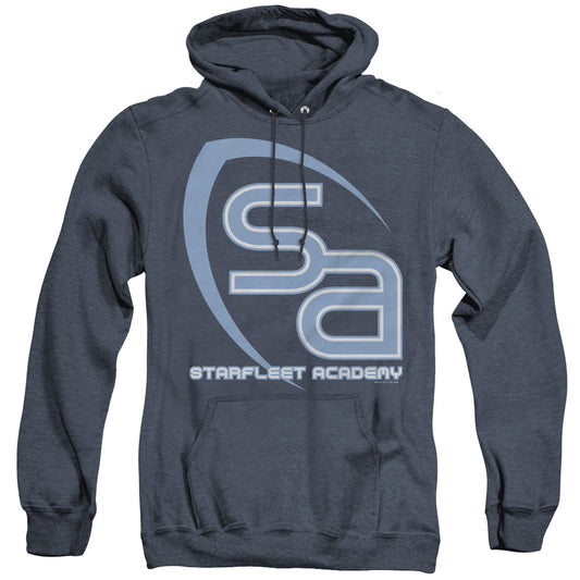 Star Trek - Sa Logo - Adult Heather Hoodie - Navy