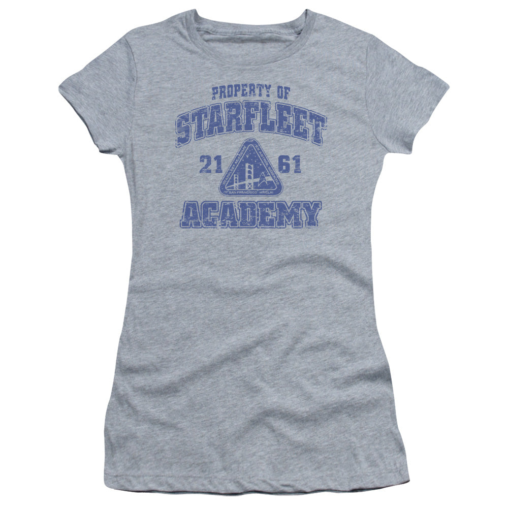 Star Trek - Old School - Short Sleeve Junior Sheer - Athletic Heather T-shirt