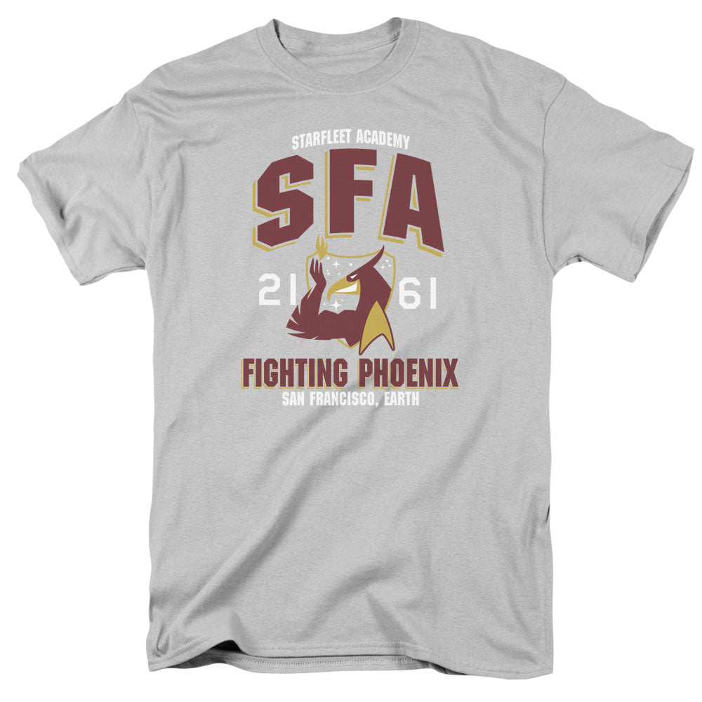 Star Trek - Sfa Fighting Phoenix - Short Sleeve Adult 18/1 - Silver T-shirt