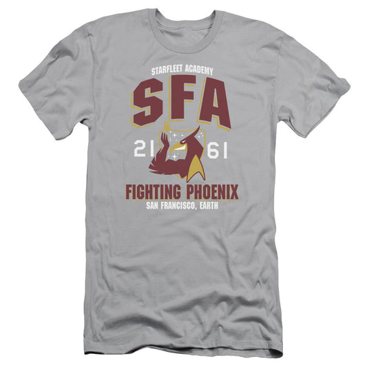 Star Trek - Sfa Fighting Phoenix - Short Sleeve Adult 30/1 - Silver T-shirt