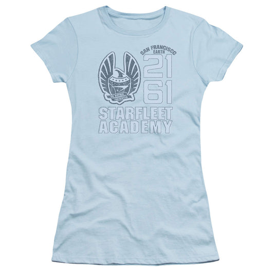 Star Trek - 2161 - Short Sleeve Junior Sheer - Light Blue T-shirt