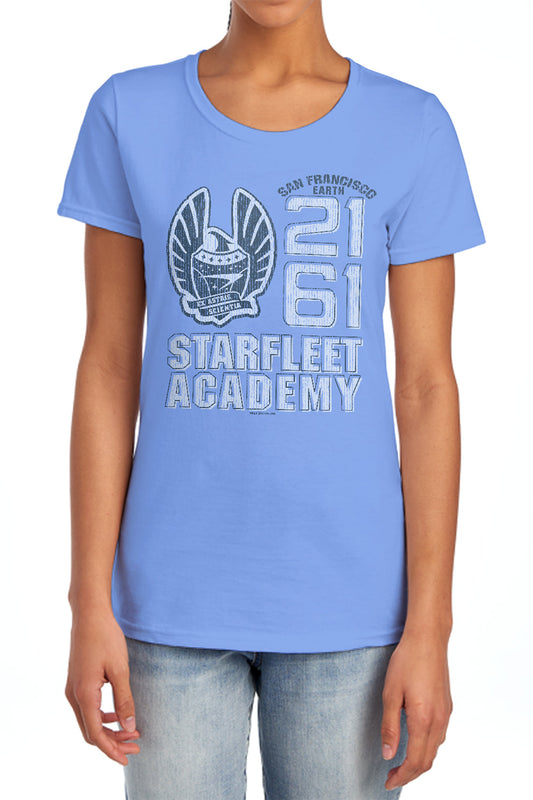 Star Trek - 2161 - Short Sleeve Womens Tee - Carolina Blue T-shirt