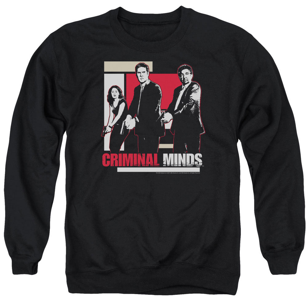 Criminal Minds - Guns Drawn - Adult Crewneck Sweatshirt - Black