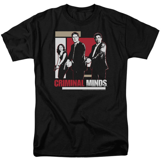 Criminal Minds - Guns Drawn - Short Sleeve Adult 18/1 - Black T-shirt
