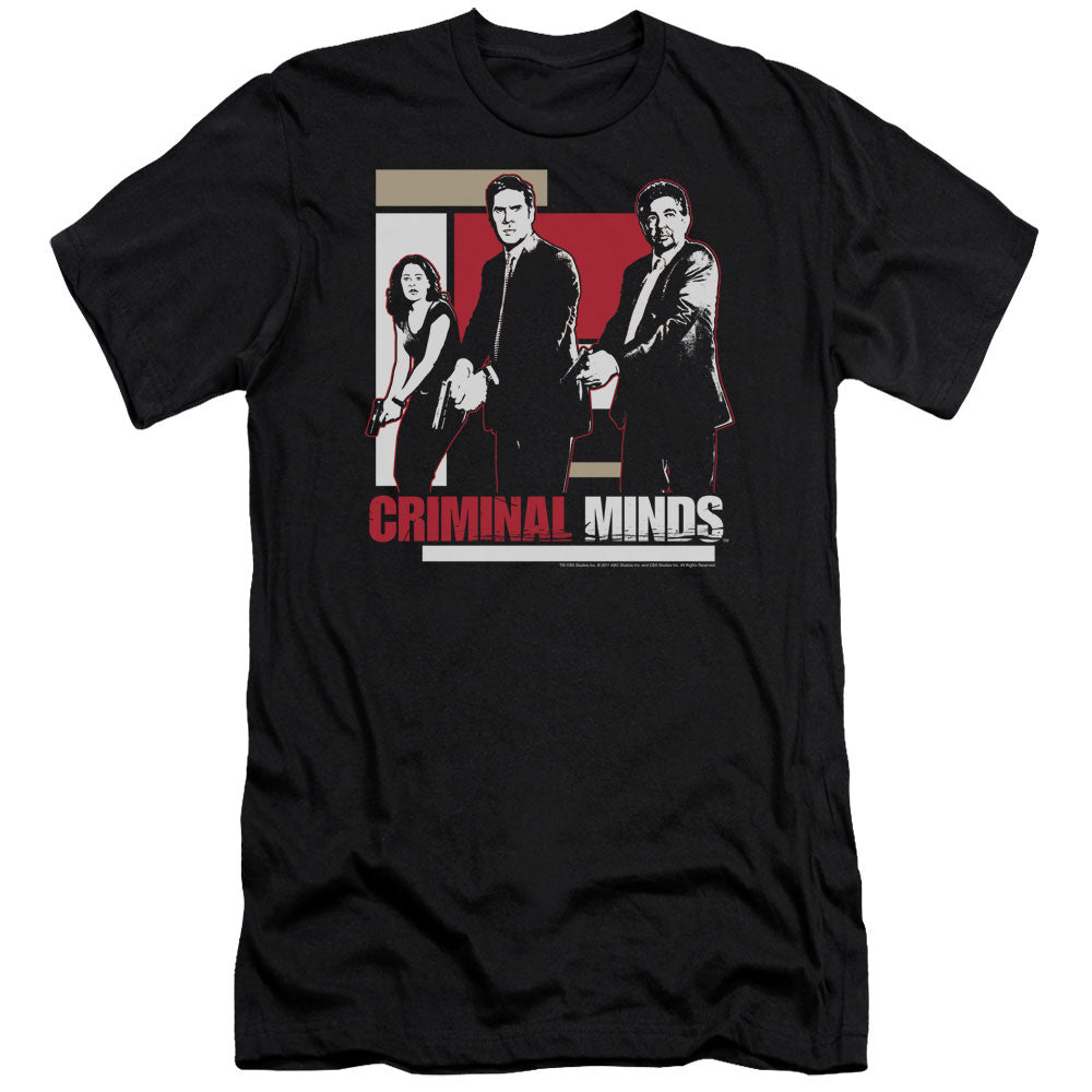 Criminal Minds - Guns Drawn - Short Sleeve Adult 30/1 - Black T-shirt