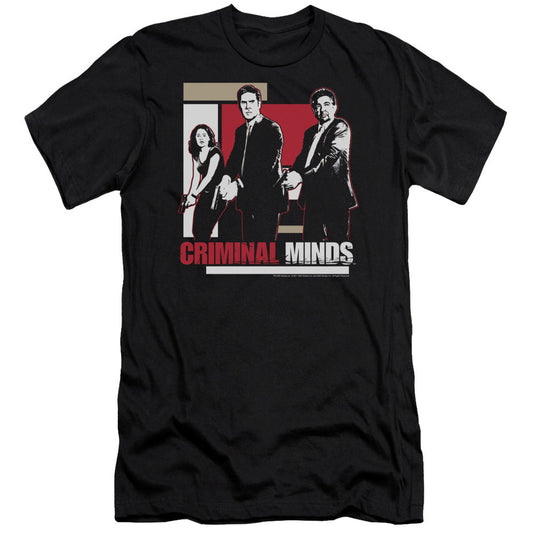 Criminal Minds - Guns Drawn - Short Sleeve Adult 30/1 - Black T-shirt