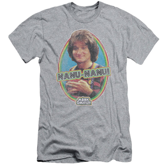 Mork & Mindy - Nanu Nanu - Short Sleeve Adult 30/1 - Athletic Heather T-shirt
