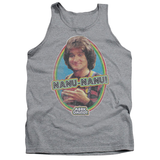Mork & Mindy - Nanu Nanu - Adult Tank - Athletic Heather