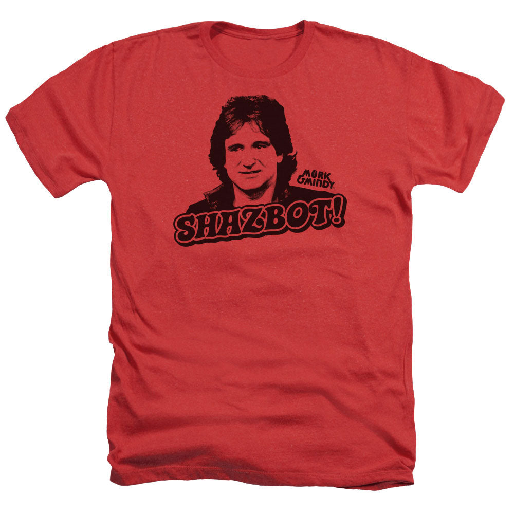 Mork & Mindy - Shazbot - Adult Heather - Red