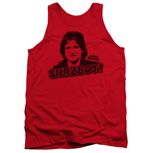 Mork & Mindy - Shazbot - Adult Tank - Red