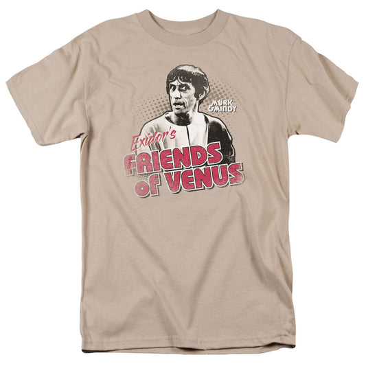 Mork & Mindy - Friends Of Venus - Short Sleeve Adult 18/1 - Sand T-shirt