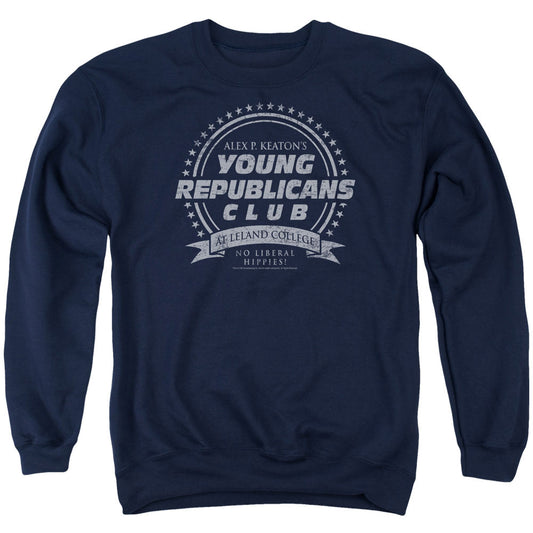 Family Ties - Young Republicans Club - Adult Crewneck Sweatshirt - Navy