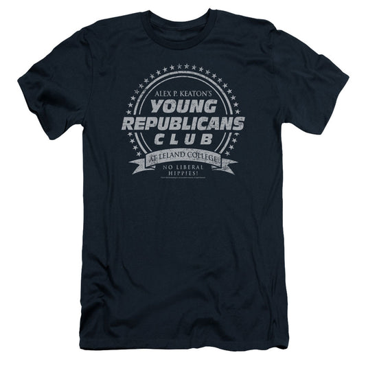 Family Ties - Young Republicans Club - Short Sleeve Adult 30/1 - Navy T-shirt