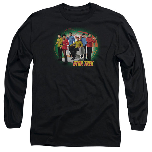 Star Trek - Enterprises Finest - Long Sleeve Adult 18/1 - Black T-shirt