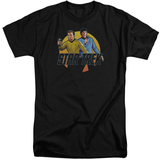 Star Trek - Phasers Ready - Short Sleeve Adult Tall - Black T-shirt