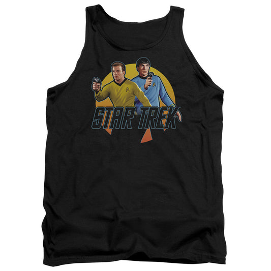 Star Trek - Phasers Ready - Adult Tank - Black