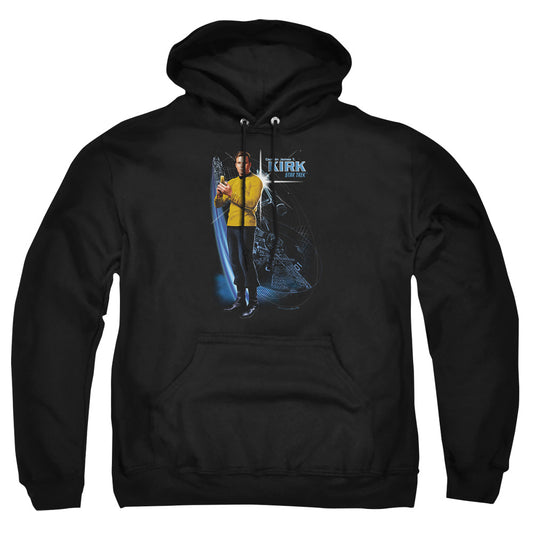 Star Trek - Galactic Kirk - Adult Pull-over Hoodie - Black