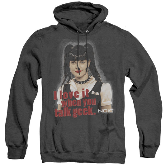 Ncis - Geek Talk - Adult Heather Hoodie - Black