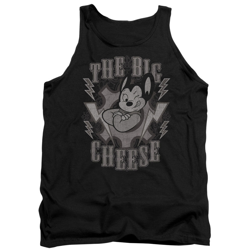 Mighty Mouse - The Big Cheese - Adult Tank - Black