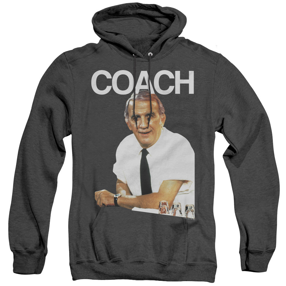 Cheers - Coach - Adult Heather Hoodie - Black