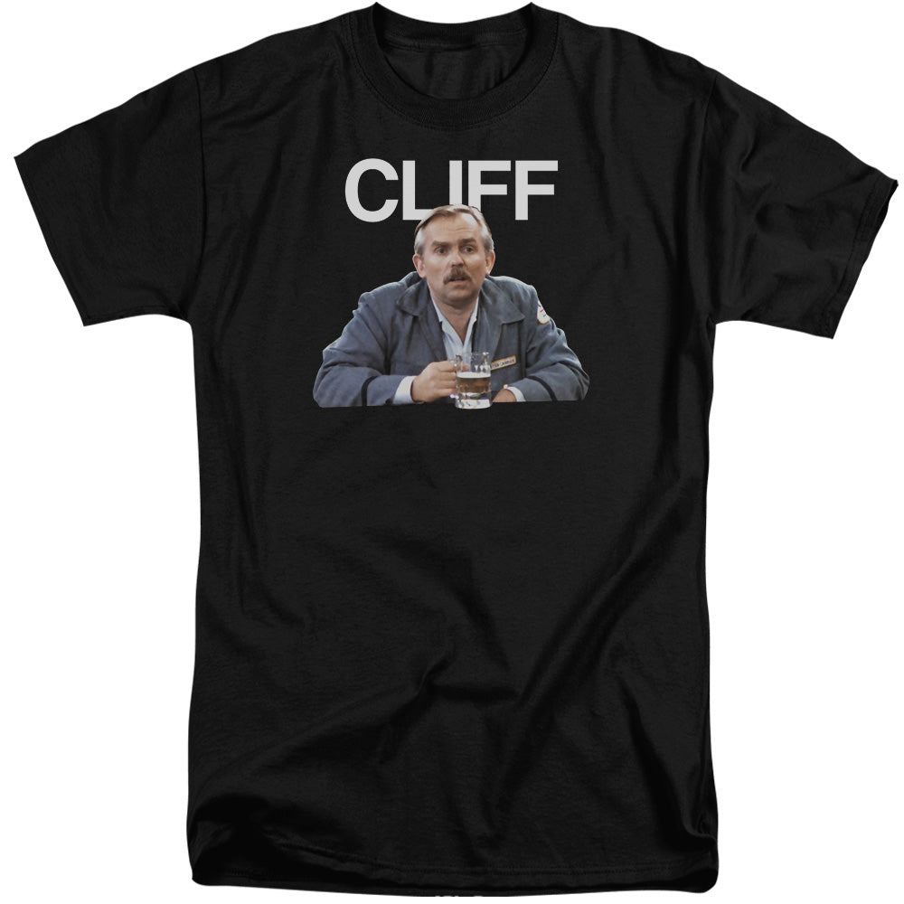 Cheers - Cliff - Short Sleeve Adult Tall - Black T-shirt
