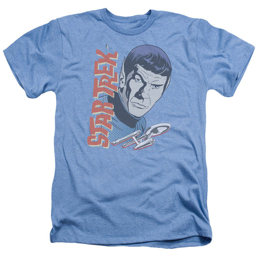 Star Trek - Vintage Spock - Adult Heather - Light Blue