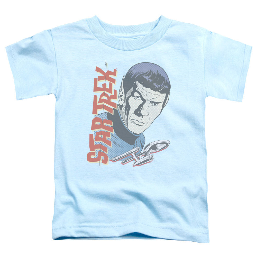 Star Trek - Vintage Spock - Short Sleeve Toddler Tee - Light Blue T-shirt