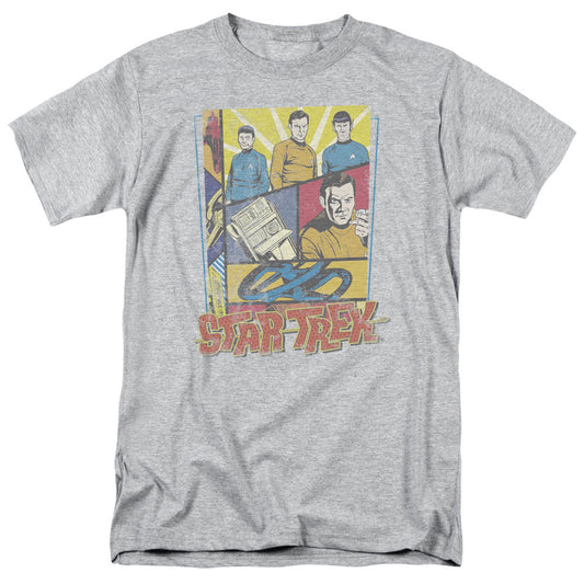 Star Trek - Vintage Collage - Short Sleeve Adult 18/1 - Athletic Heather T-shirt